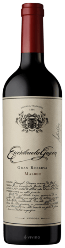 6 VINHOS Escorihuela Gascon Gran Reserva malbec  POR: