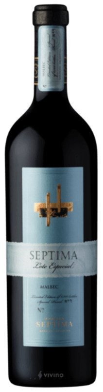 6 VINHOS Septima lote Especial Malbec  POR: